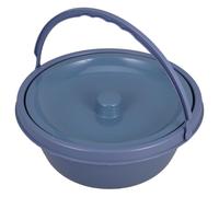 OFFIGAM Sedia Vasino Water per Anziani senza in a Plastico e Resistente Portatile Bava Tondo Funzione Usabile Persone Disabili e Nonni Casa