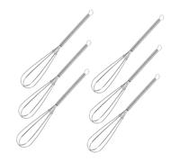 OFFIGAM Set 7 Pezzi Miscelatori in Acciaio Inossidabile Per Tintura Per Chioma, Strumenti Per Parrucchieri, Agitatore Crema Colorante, Pratici e Compatti Per Uso Professionale e Casalingo