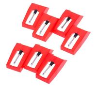 OFFIGAM Set 7 Puntine Stilo per Giradischi in Plastico e Alluminio, Compatibili Giradischi in Vinile e Fonografi, Migliorano Qualità Audio per Sistemi Audio Domestici e Professionali