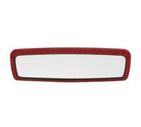 OFFIGAM Specchietto Retrovisore Interno per Auto Suv e Truck Cristalli Strass Rossi, Vetro e Plastica, Angolo di Visione Ampio e Riduzione Distorsione per Interni Auto