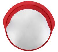 OFFIGAM Specchio Convesso per Traffico Rosso Design Antifurto e Ampio Angolo di Visione in Pcb e Lamiera Zincata per Uso Interno ed Esterno su Strade e Garage