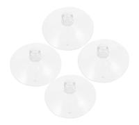 OFFIGAM Supporto Chitarra Ventosa in Gomma Trasparente 40mm Set 4 Pezzi Accessori Per Supporto Chitarra a Ventosa Ricambio Ventose Portatile e Facile Da Installare