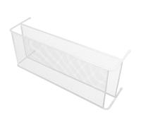 OFFIGAM Supporto per Monitor in Ferro Bianco a Doppio Ripiano per Ufficio e Casa, Alzatina Multifunzione per Migliorare Efficienza e Ridurre Pressione Cervicale