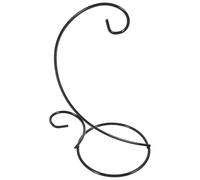 OFFIGAM Supporto per Vaso di Fiori in Ferro Nero 2 Pezzi Gancio Stabile e Pratico per Decorare Balcone e Cortile Forma Unica e Design Decorativo