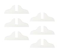 OFFIGAM Supporto Pezzi Paravento Bianco Plastica per Divisorio in e 6 Base Stabile Pieghevoli per Schermi per Ufficio e Spazi Domestici