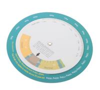 OFFIGAM Tabella Bmi Girevole in Plastico per Calcolo Rapido Indice | Grafico Femminile e Maschile, Uso Ospedale e Palestra, Accesso Immediato ai Dati
