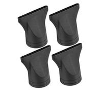 OFFIGAM Ugelli per Asciugacapelli 4 Pezzi Neri, Adattatori 4-4,8 Cm, Accessori per Phon Concentratore Stretto per Asciugatura Rapida e Chioma Lisci, per Uso Domestico e Professionale