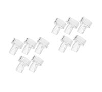 OFFIGAM Valvole a Becco D'anatra in Silicone 10 Pezzi Ricambio, Accessori Per Pompe Manuali Per Allattamento, Funzione Anti-ritorno, Compatibili La Maggior Parte Dei Tiralatte, Diametro Interno 19 Mm