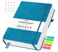 OFFIGIFT Quaderno con carta grafica, 312 pagine numerate, formato A5, copertina rigida, 100 g/m², carta a griglia con pagine indicizzate, quaderno a griglia per appunti grafici matematici, 14,6 x 21,3