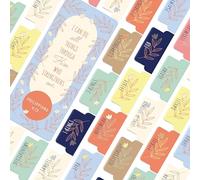OFFILICIOUS Tabelle bibliche, 100 linguette bibliche laminate morbide al tatto, blu, verde, marrone, per Bibbia di Gesù, protestanti e cattoliche, per donne, uomini e bambini