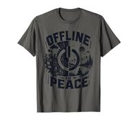 Offline e Pace Gamer Solitudine Natura Riposo Maglietta