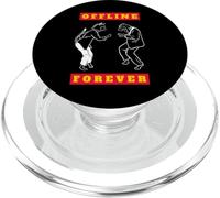 Offline Forever (Grafica cane gatto danzante anti social media) PopSockets PopGrip per MagSafe