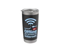 Offline per Eccesso di Internet - Detox Digitale Bicchiere termico in acciaio inox doppia parete