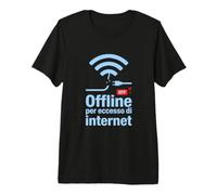 Offline per Eccesso di Internet - Detox Digitale Maglietta Premium