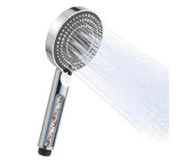 OFFO Soffione Doccia con Filtro Anticalcare, Doccino per Doccia con 6 Modalità di Getto, Soffione Doccia Grande Risparmio Idrico, Doccetta Filtro Acqua Doccia, Cromo