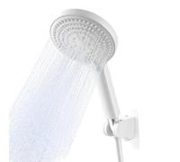 OFFO Soffione Doccia, Doccino per Doccia con 6 Modalità di Getto Supporto Soffione Doccia, con Doccia Tubo Flessibile 1,6 m,Soffione Doccia Alta Pressione, Doccetta per Il Bagno,Bianco