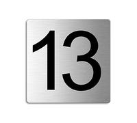 OFFORM I numero I acciaio inossidabile I "13" I 85x85 mm I Nr.48313