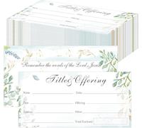 Offrendo buste per chiesa 200 decime e offre buste per contanti, buste per donazioni, assegni di dimensioni banconote, contanti per occasioni religiose cristiane