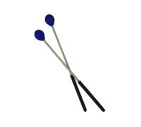 OFFSCH 1 Paio Bacchette Marimba Filato Nylon Testa Blu Fungo Media Durezza Impugnatura Faggio Suonare Tastiera Percussione Peso Lavorazione Uso