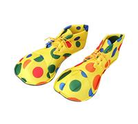 OFFSCH 1 Paio Scarpe Da Clown Scarpe Clown Stivali Da Clown Costumi Di Halloween a Pois Cosplay Costume Da Pagliaccio Di Halloween Trucco Stoffa Uomini e Donne Capi Di Abbigliamento
