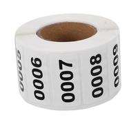 OFFSCH 1 Rotolo Di Adesivi Numerati Consecutivi Da 0001 A 1000 Per Organizzare Etichette Adesive Digitali Numeri Per Garage Multiuso