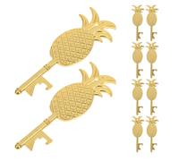 OFFSCH 10 Pezzi Apribottiglie Forma di Ananas in Metallo di Zinco Portachiavi Apribottiglie Portatile Multifunzione per Feste di Compleanno Matrimoni e Bomboniere Shower 10PCS