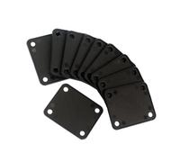 OFFSCH 10 Pezzi Guarnizione Plastica Piastra Manico Chitarra Elettrica Basso Compatibile 4 Bulloni Componenti Giunzione Manico