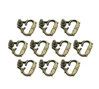 OFFSCH 10 Pezzi Maniglie Mini a Filettatura Antiche in Lega di Zinco Oro | Facili da Installare, senza Sbavature, Resistenti alla Ruggine, Pratiche