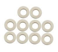 OFFSCH 10 Pezzi Rondelle in Per Tromba Cuscino Per Valvole Accessorio Per Strumenti Musicali Protezione Chiavi Design Leggero Bianco