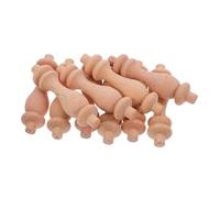 OFFSCH 10 pezzi Spindle in Legno Intagliato Stile Europeo per Mobili e Scale Colonne Decorative per Armadi e Cantinette Accessori Artigianali Non Verniciati Baluster Versatili per Casa