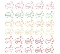 OFFSCH 100 Pezzi Graffette Coniglio Fermagli Decorativi per Documenti e Segnalibri Carini Clip Organizer per Quaderni per Insegnanti e Studenti