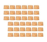 OFFSCH 100 Pezzi Tappi Di Sughero Per Bottiglie Tappo Della Bottiglia Tappo Per Vino Ermetico Light Brown