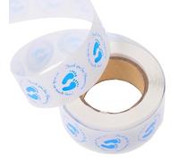 OFFSCH 1000 Pezzi Etichette Autoadesive per Battesimo Ragazzo Ragazza, Adesivi Shower in Carta Blu, Resistenti e Skin Friendly, per Decorazioni e Confezioni Regalo
