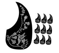 OFFSCH 10pezzi Battipenna Per Chitarra Acustica Di Design Leggero e Antigraffio Per Protezione Facile Da Installare Adatto Per Chitarre Folk e Classiche