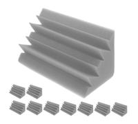 OFFSCH 10pezzi Pannelli Fonoassorbenti Bassa Frequenza Spugna Per Isolamento Acustico Per Ktv Teatri e Bar Assorbimento Del Suono e Facile Installazione