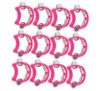 OFFSCH 12 Pezzi Tamburello per Plastica con Campanellini Strumento Musicale Percussione Leggero e Resistente per Attività Didattiche e Feste Design Maneggevole per Mani Piccole