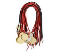 OFFSCH 15pezzi Pickup Piezo in Ottone Con Cavi Trasduttore Piezoelettrico Per Corde Chitarra Acustica Elettroacustica Dischi Microfono Sensore Trigger Resistenti e Facili Da Installare