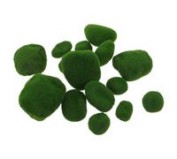 OFFSCH 16 Pezzi Pietre di Muschio Artificiale Verdi, Rocce Decorative | Effetto Realistico, Riempitivo per Ciotole e Centrotavola, Formato Leggero per Casa e Giardino in Miniatura