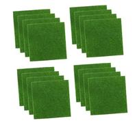 OFFSCH 16 Pezzi Tappeto Erboso Artificiale per Decorazioni e Bonsai Muschio Finto per Fai da Te Miniatura per Terrari Casa delle Bambole e Ufficio