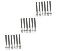 OFFSCH 18pezzi Viti Brevi Metallo Per Montaggio Batteria Con Rondelle Accessori Resistenti Per Supporti Di Tamburo Compatibili Con Lugs Argento