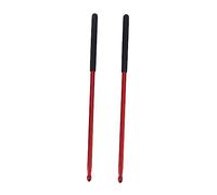 OFFSCH 1paio Bacchette Lega Alluminio Per Batteria Strumenti Pratica Per Drummer Bacchette Resistenti Rosso Per Esercizi Su Drum Pad e Sviluppo