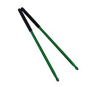 OFFSCH 1paio Bacchette Per Batteria Lega Alluminio Verde Bacchette Antiruggine Per Esercizi Batteria e Pratica Su Pad Resistenti e Per Tutti Abilità