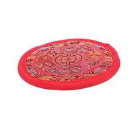 OFFSCH 1pezzi Cuscino Per Ciotola Tibetana Artigianale Accessorio Per Meditazione e Suono Buddha Resistente e Antiscivolo Colore Rosso Per Pratiche Spirituali e Regali