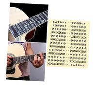 OFFSCH 1pezzi Segnatasti Adesivi per Tastiera di Chitarra Note Musicali Adesive per Chitarra Corde Scala Adesivi per Principianti Trasparente Facile da Installare e Rimuovere