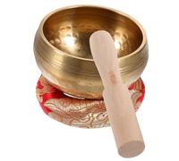 OFFSCH 1set Ciotole Da Meditazione Nepalesi Con Cuscino e Per Yoga e Relax Design Elegante e Toni Unici Per Meditazione Profonda