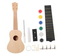 OFFSCH 1set Materialper La Creazione Di Ukulele Fai Te Legno Strumento Musicalper Kit Di Assemblaggio Facile Per Iniziare Suonare