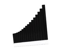 OFFSCH 1set Professionale Di Pan Flute Tubo Per Principianti Strumento Musicale c Key Nero