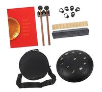 OFFSCH 1set Steel Tongue Drum Strumento Musicale Acciaio Per Meditazione Yoga e Educazione Musicale Senza Rumore e Facile Da Suonare