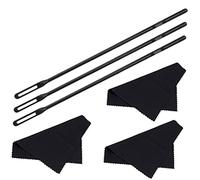 OFFSCH 1set Strumenti Per Pulizia Flauto e Clarinetto Kit Con Panni e Aste Facile Da Trasportare e Assorbente Per Pulizia Profonda Degli Strumenti Musicali