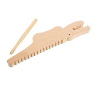 OFFSCH 1set Strumento Musicale Percussivo Alligator Legno Per Guiro Giocattolo Musicale Educativo Sicuro e Resistente Stimola Creatività e Per La Musica